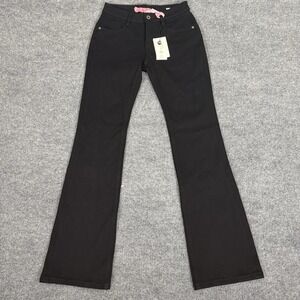 Fax Copy Express Cowboy Denim Jeans Women Medium Black Super Stretch Bootcut NEW